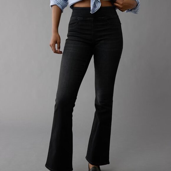 American Eagle Pull-On Bootcut Jean - 8 Long - Picture 1 of 4